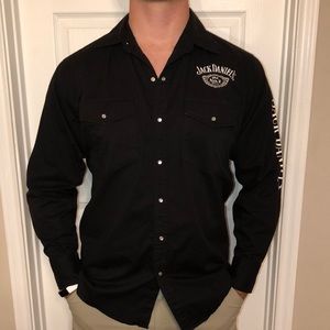 Jack Daniels Black Pearl Snaps Button Up